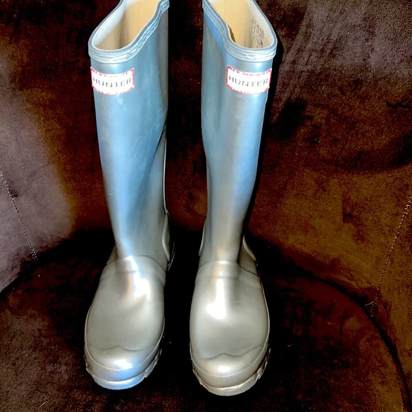 Metallic Hunter rain boots - Picture 1 of 3